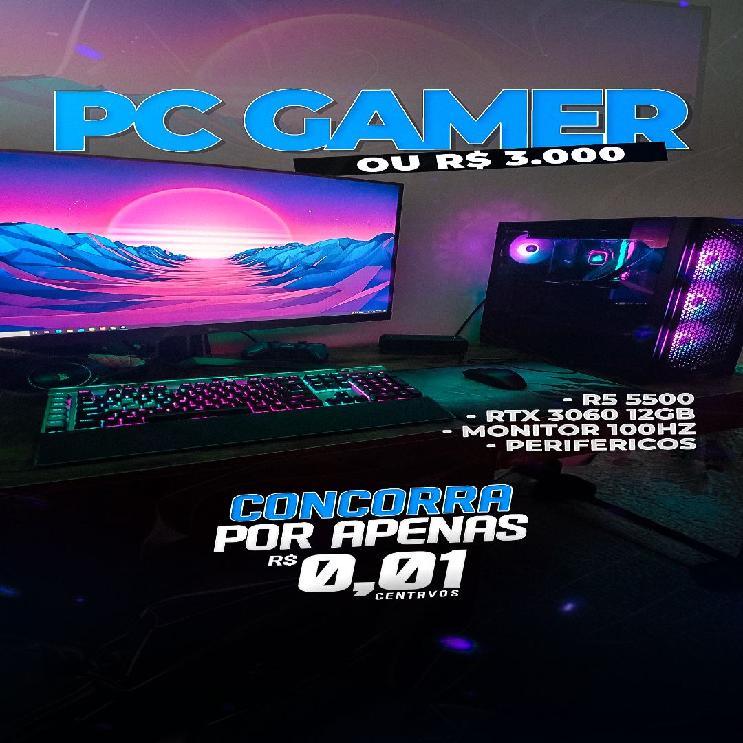 PC GAMER COMPLETO ou R$3.000,00
